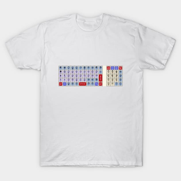 Pixel PET Keyboard T-Shirt by Vampireslug